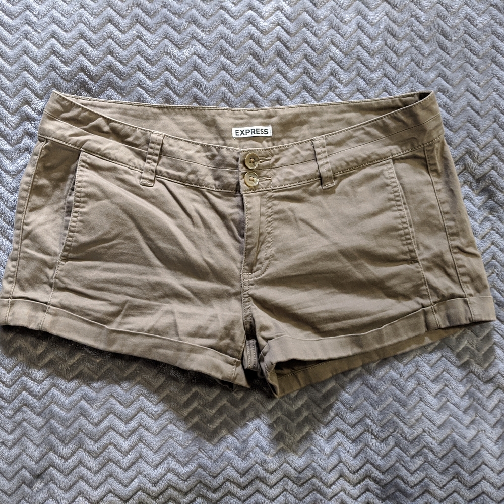 Express Tan Shorts Size 10